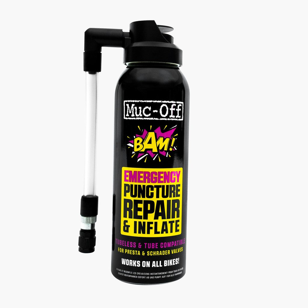 Muc-Off B.A.M! Inflate & Repair – Spray Gonfia e Ripara Antiforatura 125 ml