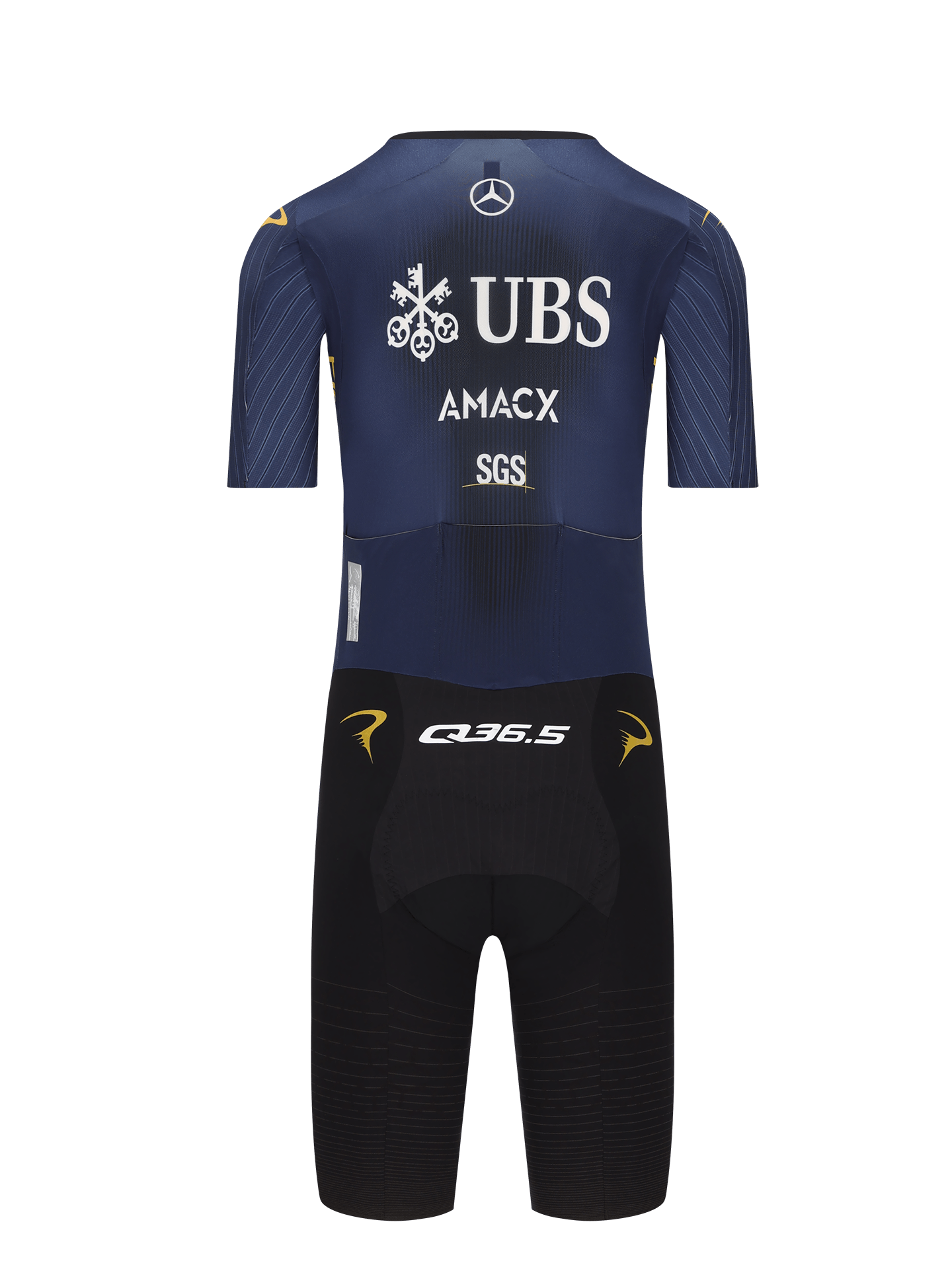 BODY Ciclismo Uomo Q36.5 Pro Cycling Team Skinsuit Ocean Blue
