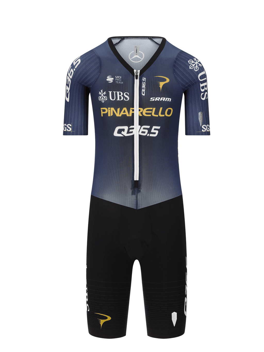 BODY Ciclismo Uomo Q36.5 Pro Cycling Team Skinsuit Ocean Blue