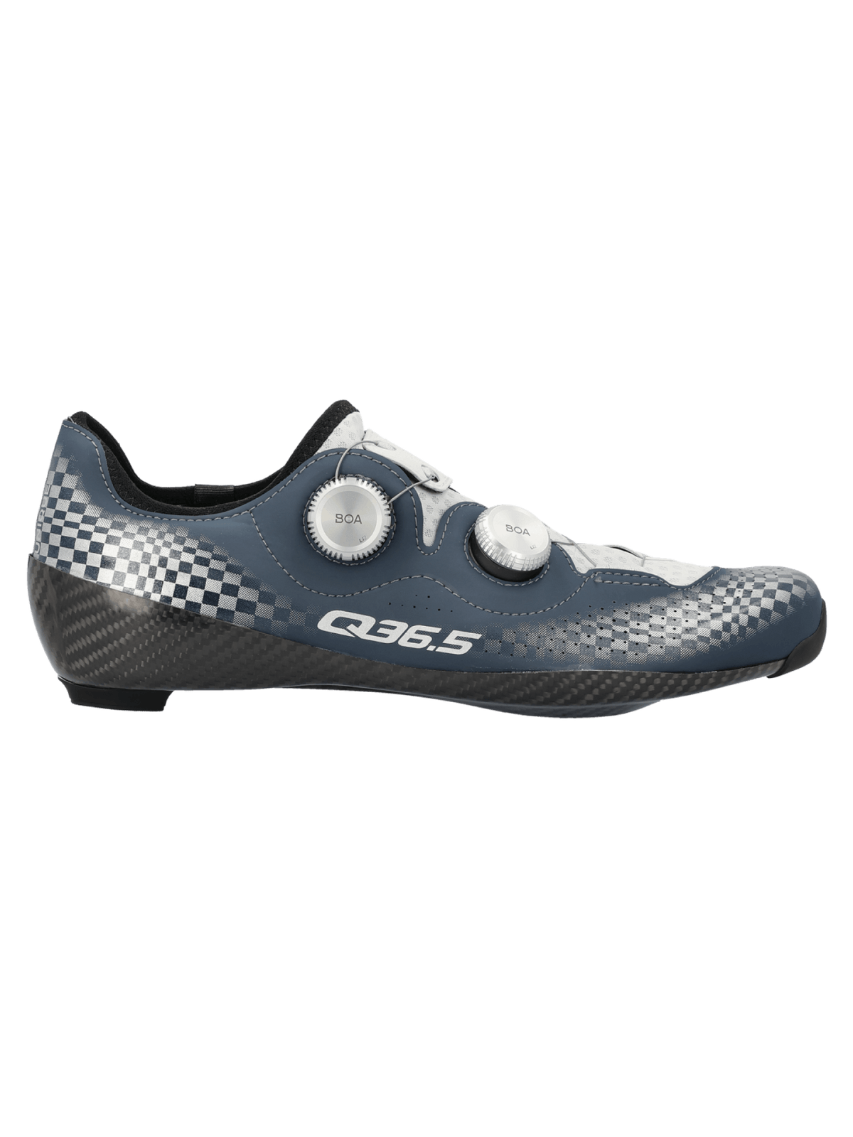 Scarpe Ciclismo Strada Q36.5 Unique Pro 4.0 Road Shoes Check Blue