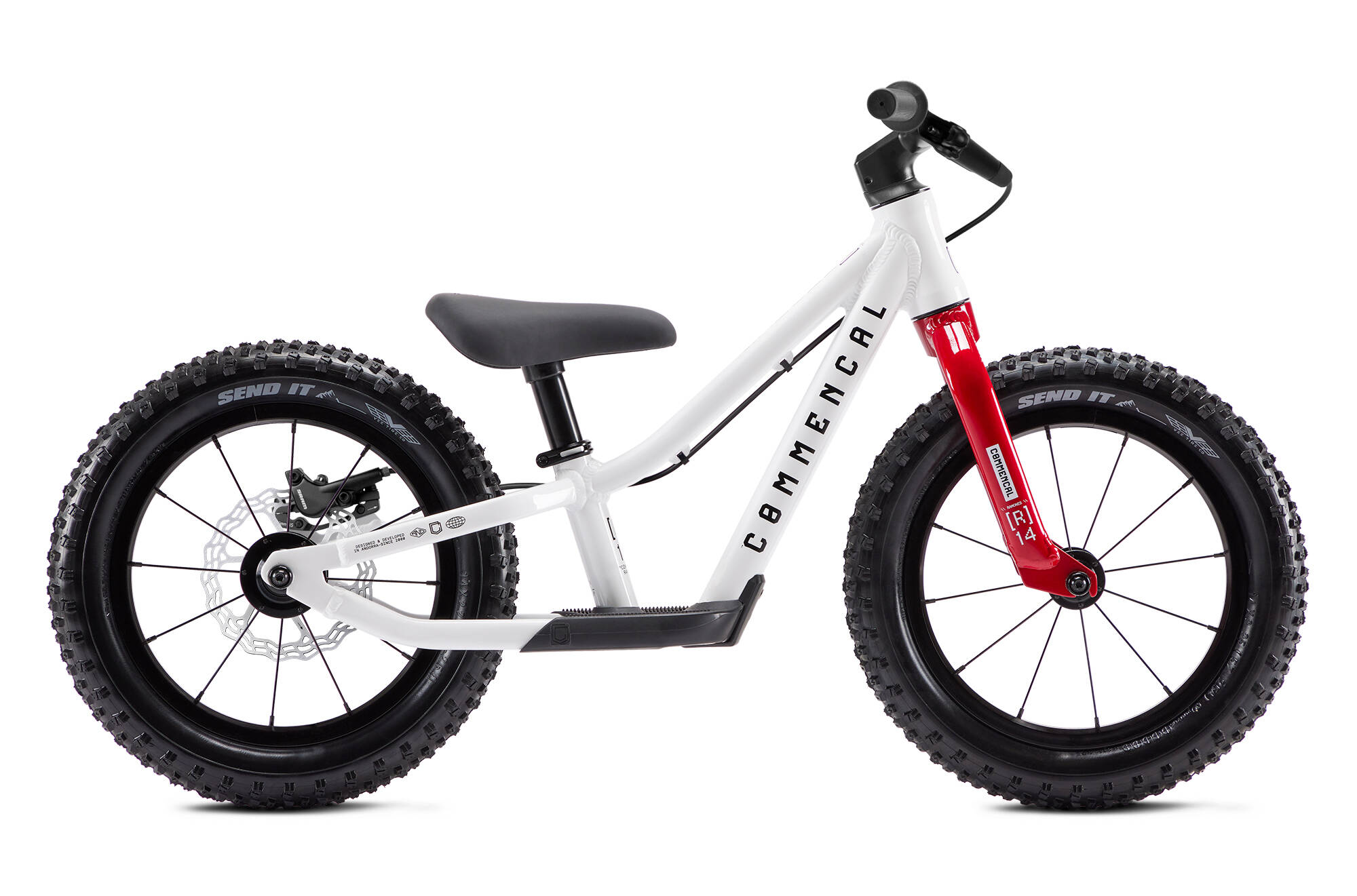 COMMENCAL RAMONES 14 PUSH BIKE WHITE 2026 + KIT FRENO POSTERIORE