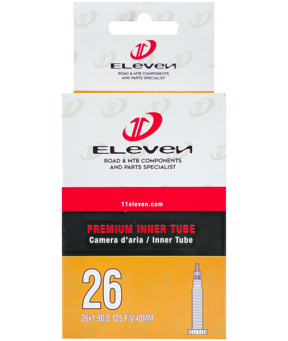 Camera d'aria ELEVEN 26" x 1,90/2,125" in box valvola presta 48mm