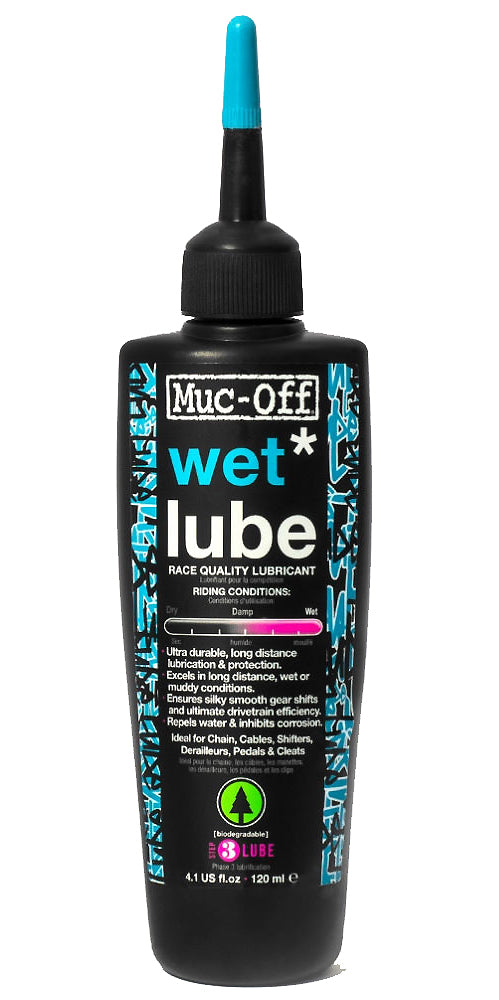 Muc-Off Bio Wet Lube 120 ml – Lubrificante Catena Biodegradabile per Clima Umido