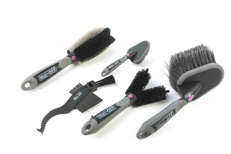 Muc-Off 5x Premium Brush Kit – Set 5 Spazzole per Pulizia Bicicletta