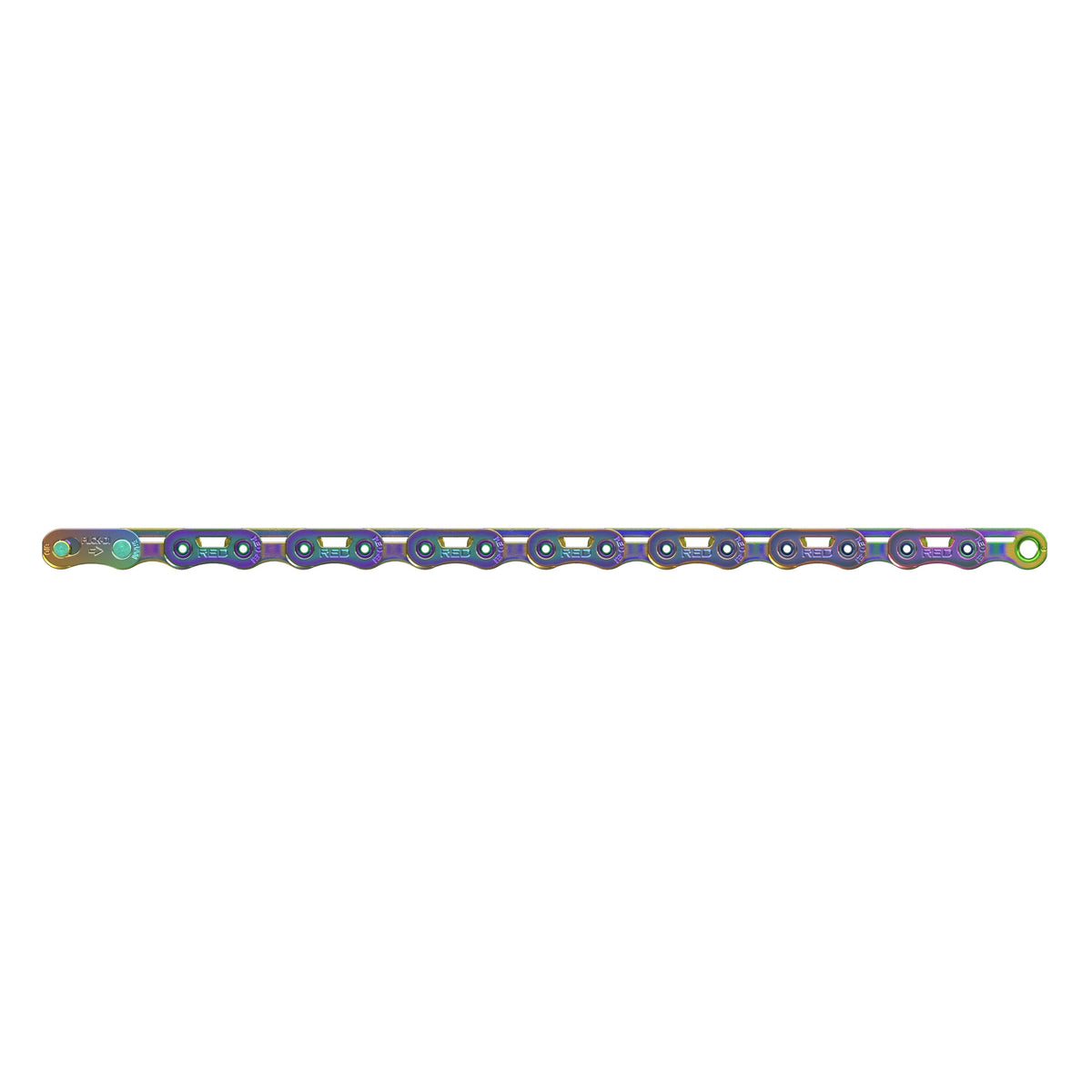 SRAM RED E1 Flattop Rainbow | Catena 12/13 Velocità | 126 Maglie
