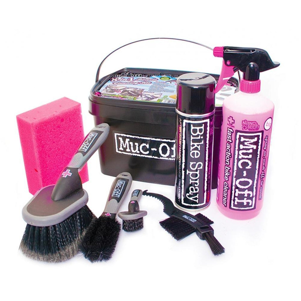 Muc-Off 8 in 1 Bicycle Cleaning Kit – Kit Completo Pulizia e Manutenzione Bicicletta
