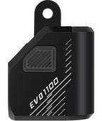 Fanalino anteriore a led bianco EVO 1100 nero USB-C con telecomando
