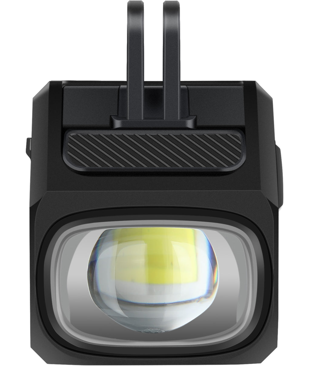 Fanalino anteriore a led bianco EVO 1100 nero USB-C con telecomando