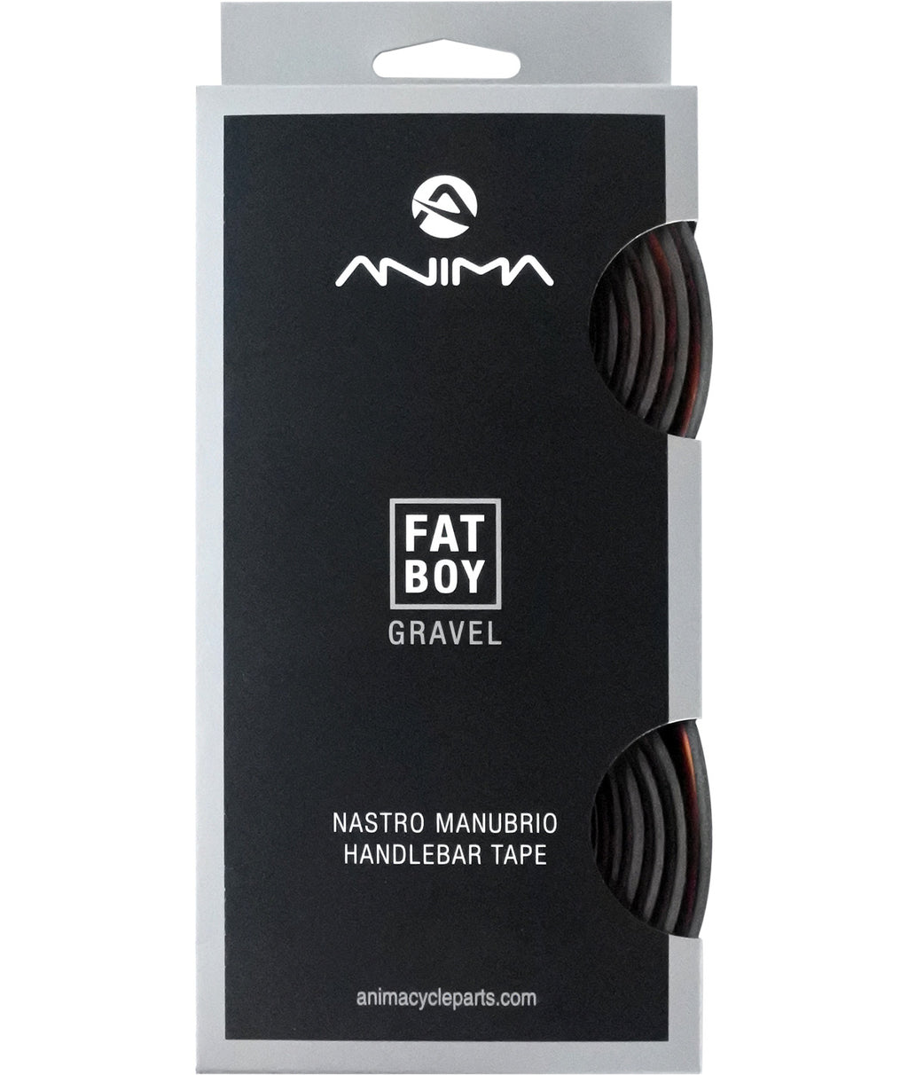 Nastro manubrio Anima Fat Boy Gravel nero con tappi