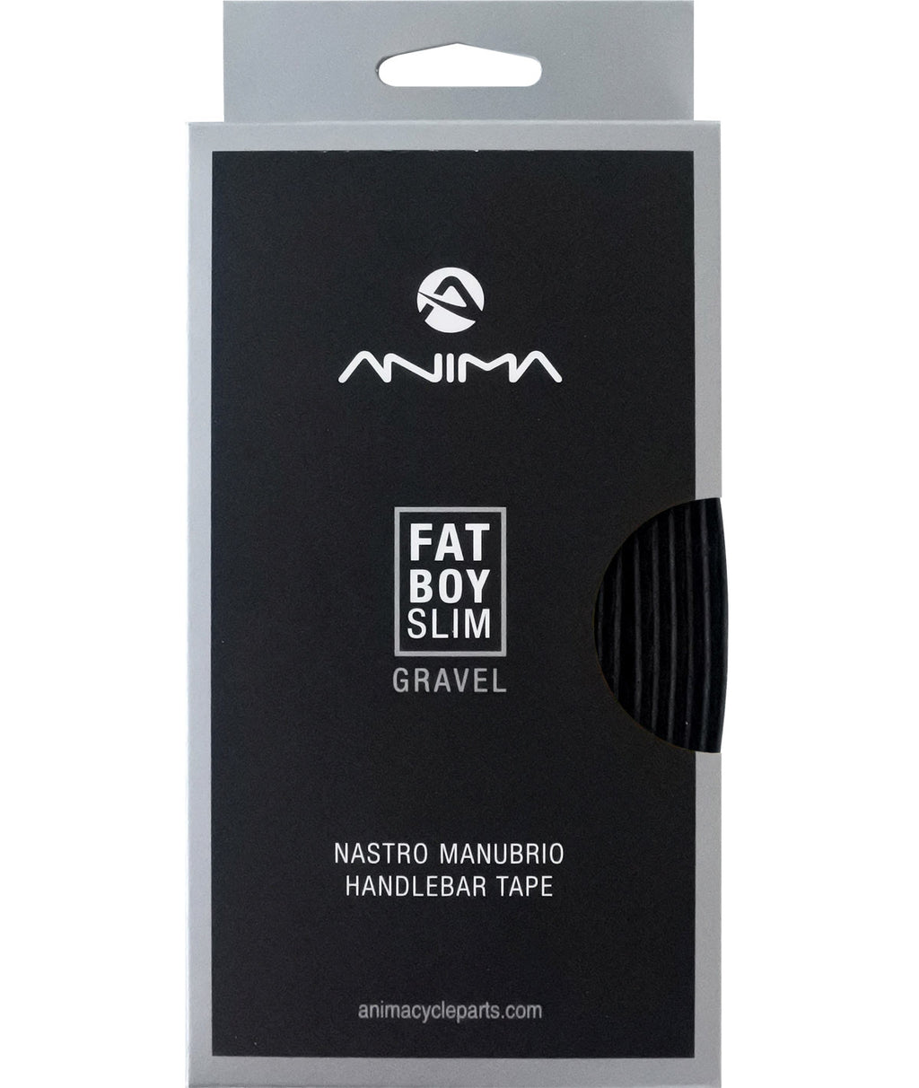 Nastro manubrio Anima Fat Boy Slim Gravel nero con tappi