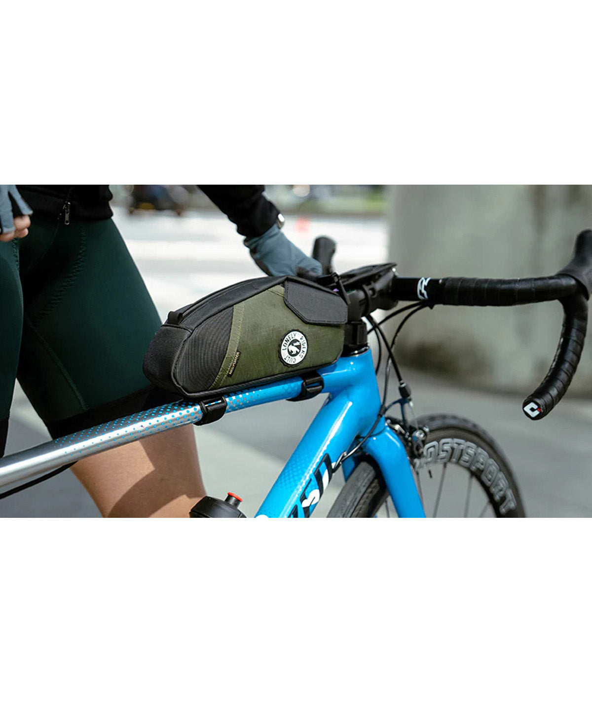 Borsello tubo orizzontale (sopra) ulac Trekking GT PRO Bolt-On (1,5 L) verde oliva - moss