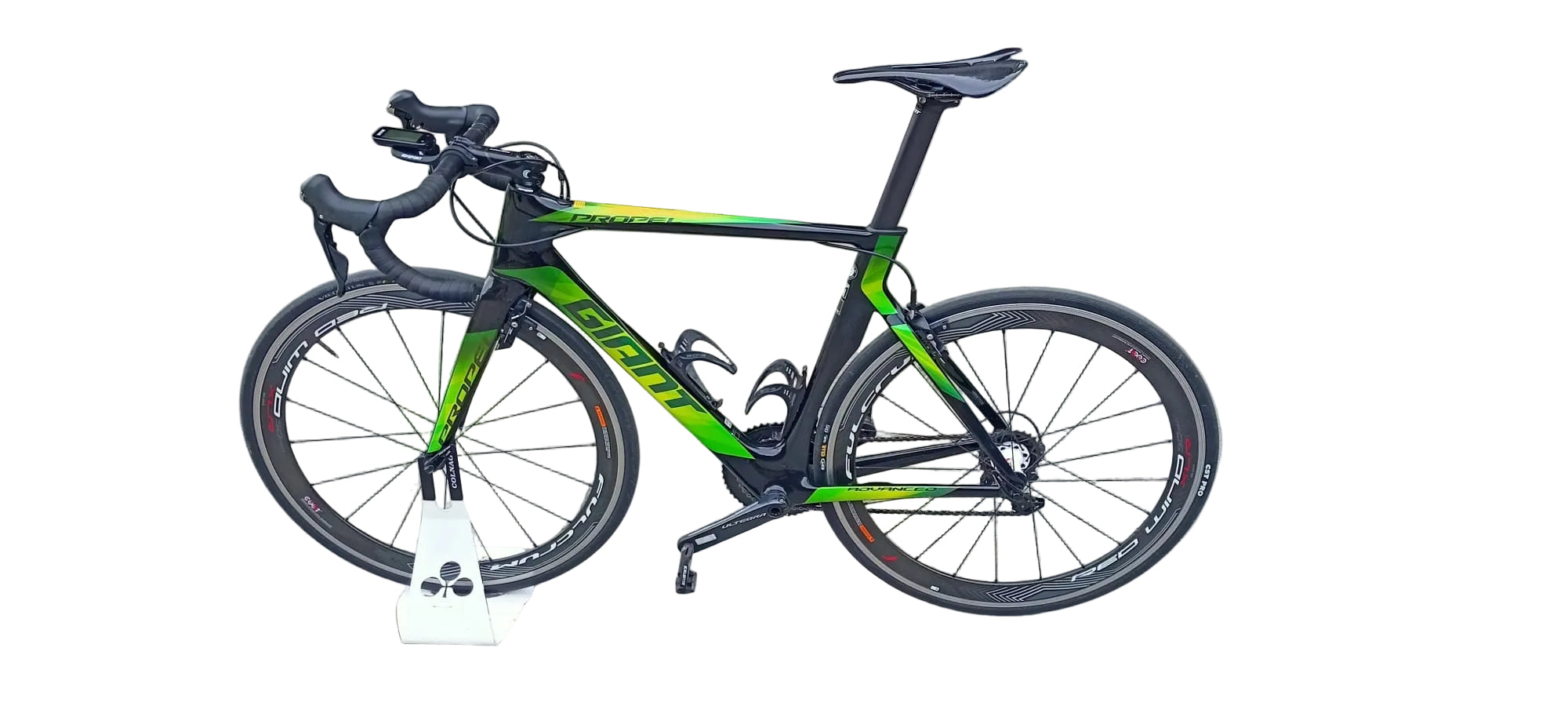 GIANT | TAGLIA M | NERA SCRITTE VERDI | SHIMANO ULTEGRA 11V | RUOTE ALLUMINIO