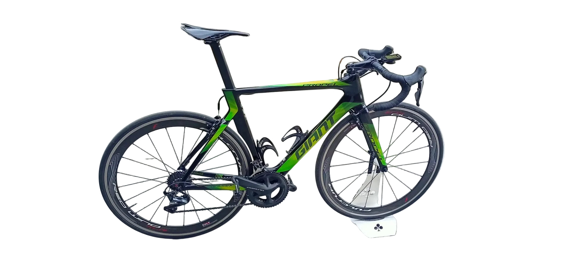 GIANT | TAGLIA M | NERA SCRITTE VERDI | SHIMANO ULTEGRA 11V | RUOTE ALLUMINIO