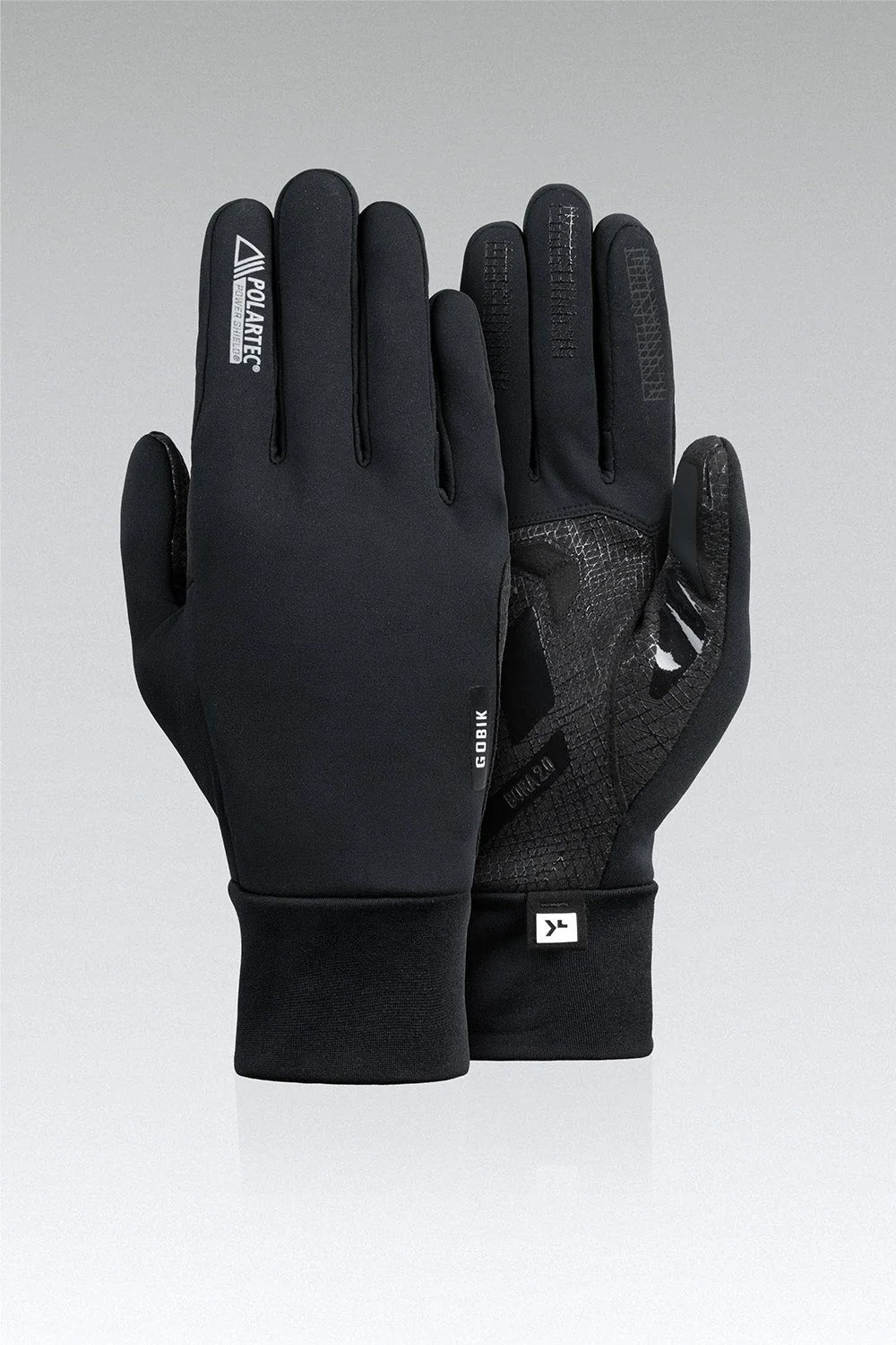 Gobik Polartec® Bora 2.0 True Black | Guanti Ciclismo Termici Unisex Invernali