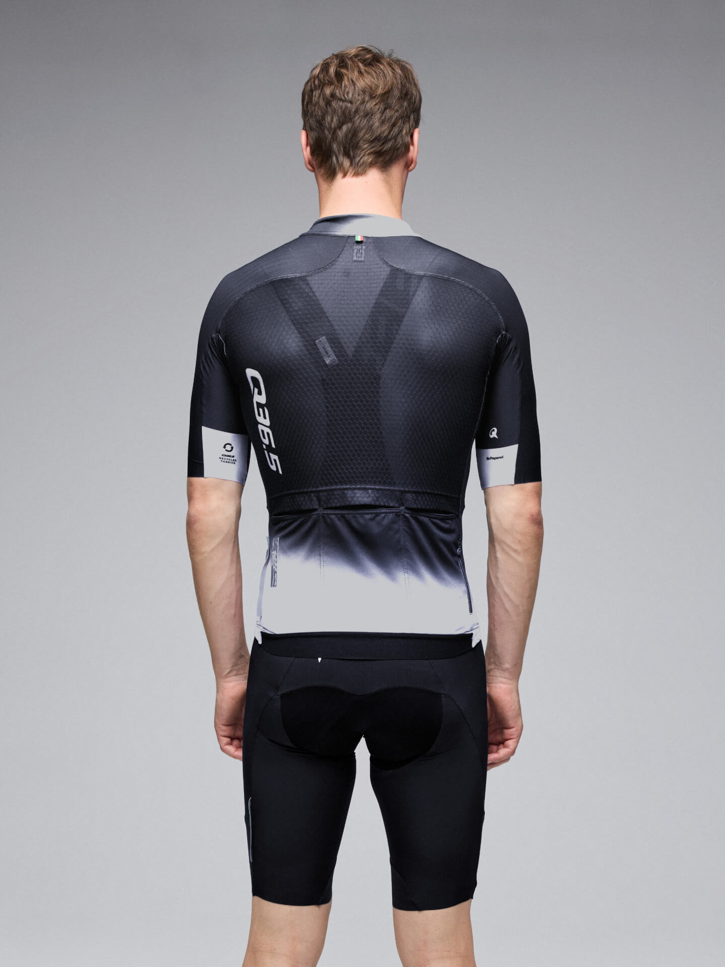 Maglia Manica Corta Uomo Q36.5 Gregarius Pro Collar Fade Nero