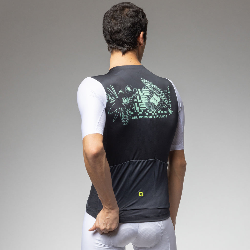 Maglia MANICA CORTA Ale PR-E Megabyte 2.0 UOMO - NERO