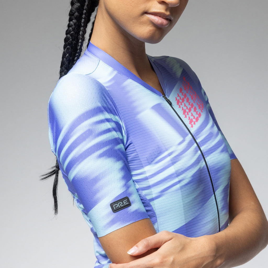 Maglia Ciclismo Donna Ale PR-E Techno - Azzurra