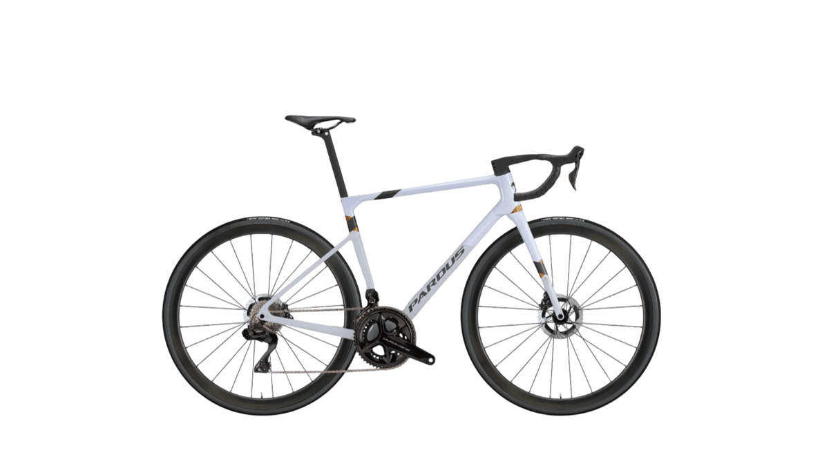 PARDUS Robin Evo | Shimano 105 Di2 12v | MVMT Bronze Raggi Acciaio Inox | Bianco