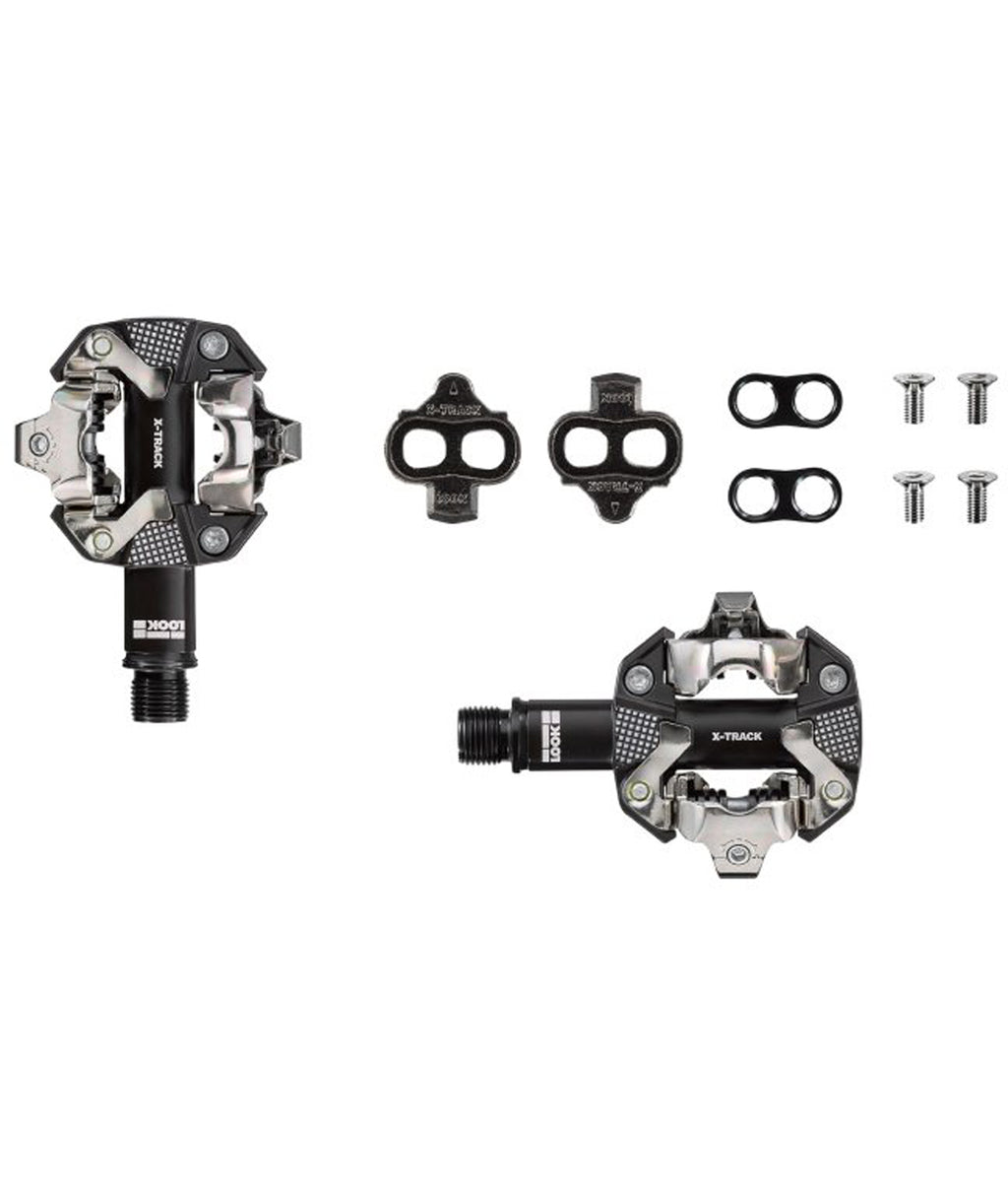 pedali Look MTB X-Track - nero ARGENTO