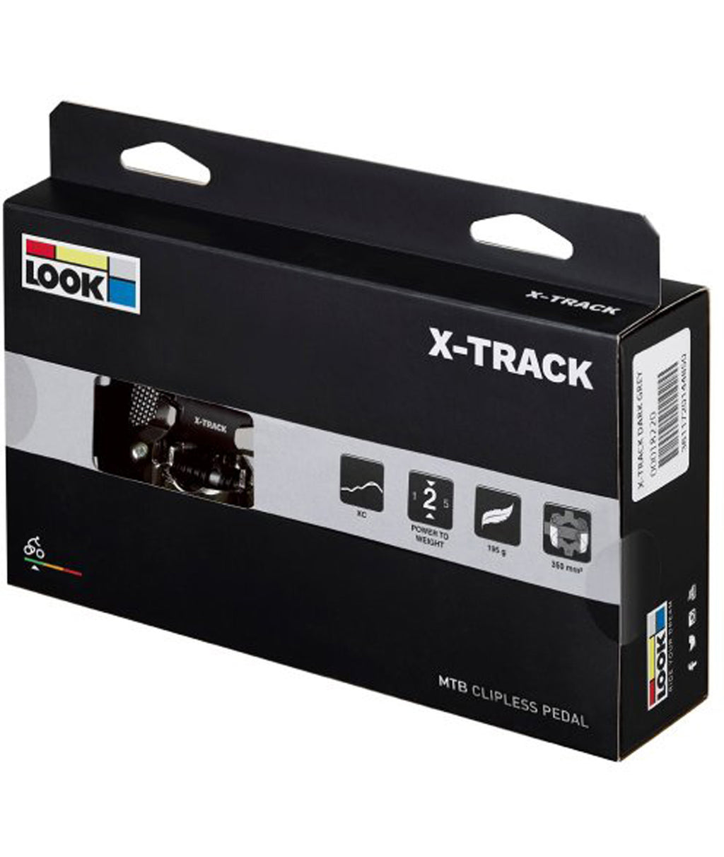 pedali Look MTB X-Track - nero ARGENTO