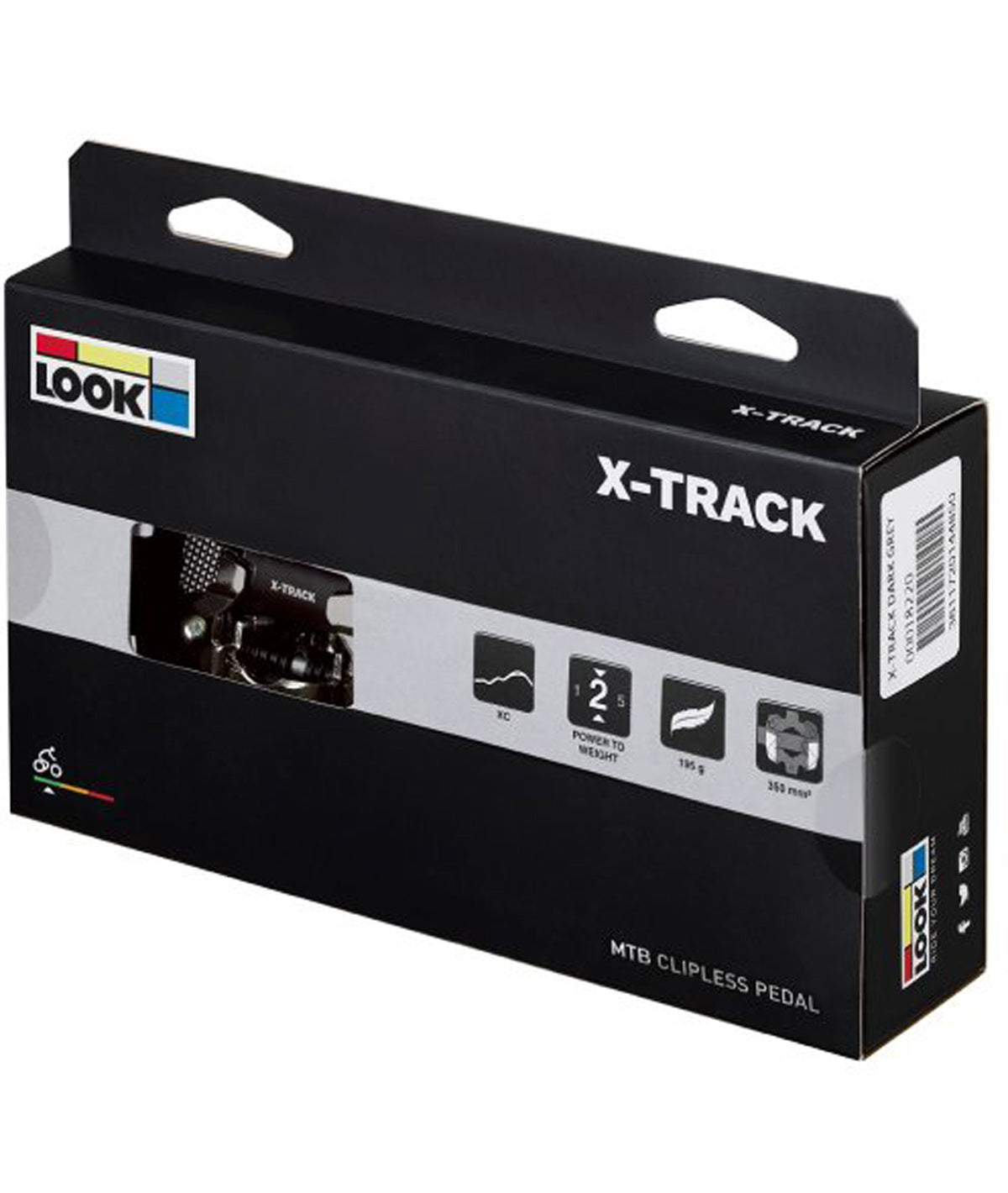 pedali Look MTB X-Track - nero ARGENTO